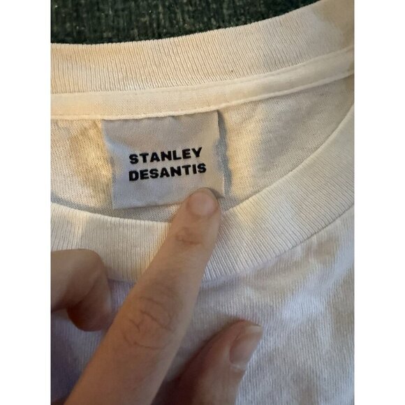 stanley desantis shirt vintage america usa flag single stitch pop art sz large - Picture 3 of 7